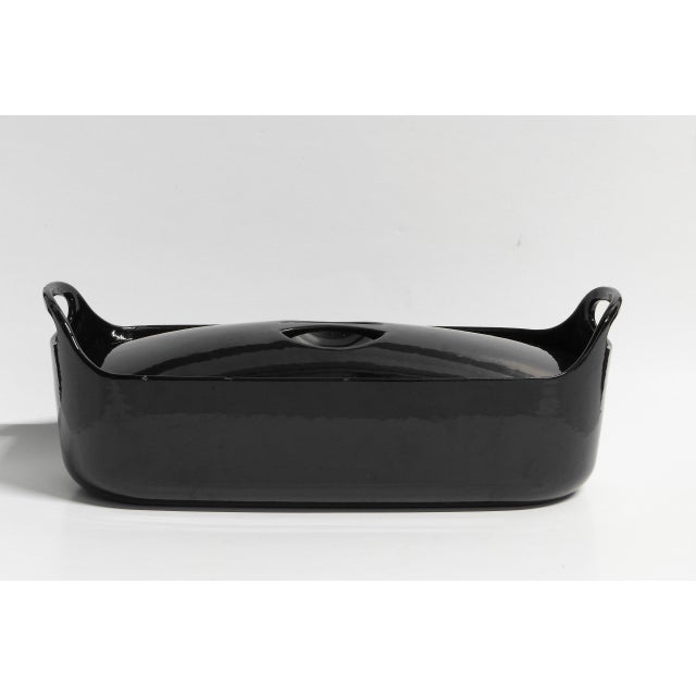 1960s Timo Sarpaneva for Rosenlew Finland Enamel Cast Iron Fish Terrine Cookware For Sale - Image 4 of 10