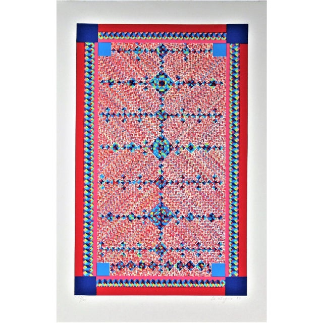 Late 20th Century Dee Shapiro, Rug Pattern, 1983 For Sale - Image 5 of 5