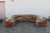 Vintage 1970s 7-Piece Modular Suede Leather Sectional Sofa, Curved Lounge Seating For Sale - Image 10 of 18