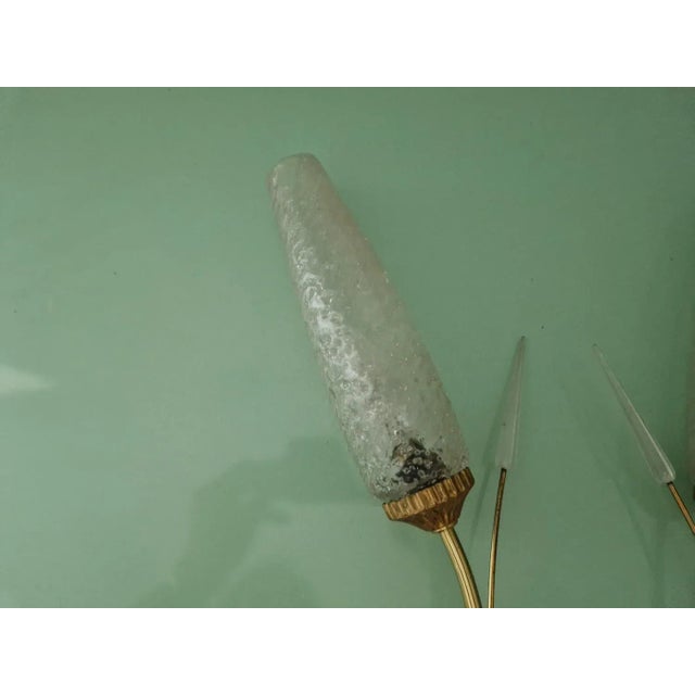 Mid-Century French Floral Wall Sconces, 1950s, Set of 2 For Sale - Image 6 of 13