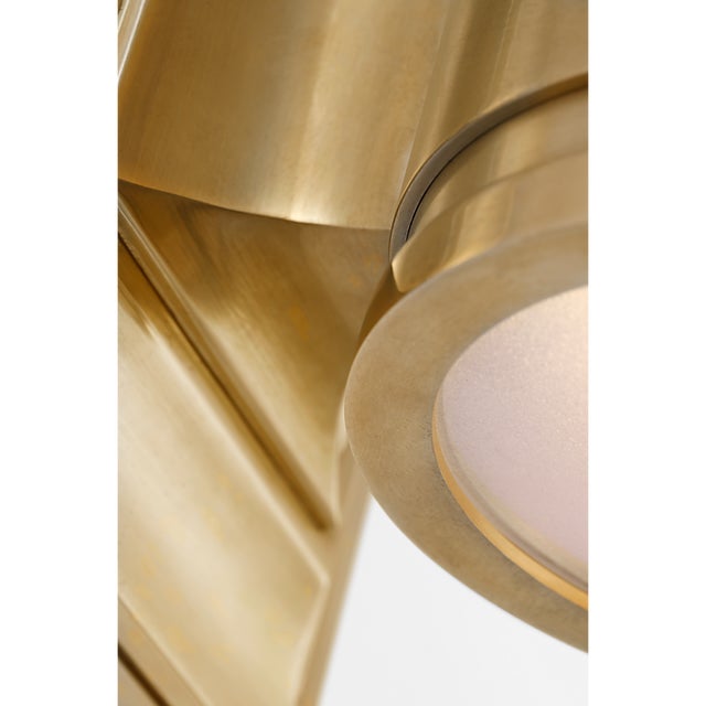 Metal Chapman & Myers for Visual Comfort Signature Provo 5" Canister Light in Antique-Burnished Brass For Sale - Image 7 of 12