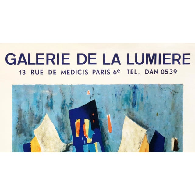1967 French Exhibition Poster, Tony Agostini, Galerie De La Lumiere For Sale - Image 4 of 9