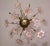 1970s Murano Chandelier Pink Flowers, 1970 For Sale - Image 5 of 11