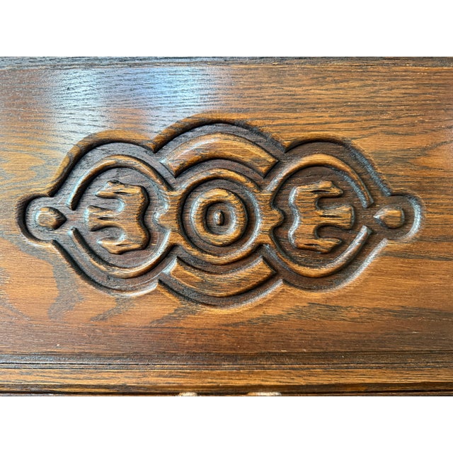 1930s Vintage Bernhardt Dining Room Hutch/Armoire - Heirloom Worth - Carved Detailing - Versatile For Sale - Image 13 of 14
