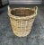Rustic European Thick Woven Wicker Basket For Sale In Palm Springs - Image 6 of 6