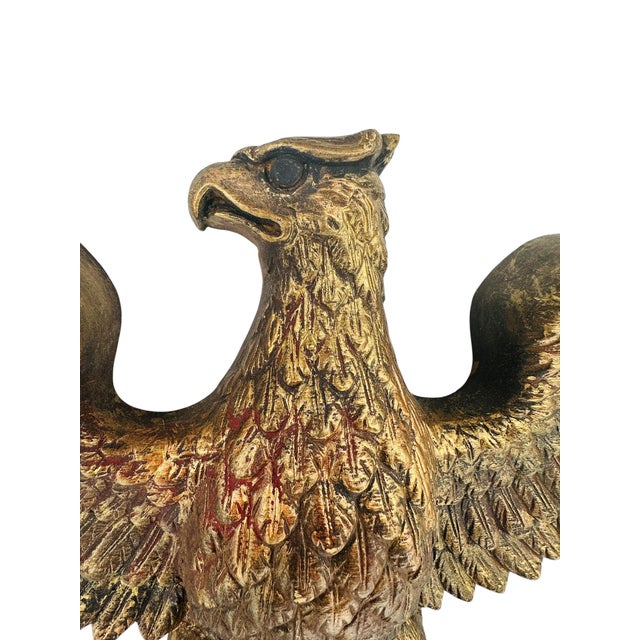 1960s Rare Grand Scale 43" Mid-Century American Federal Eagle Mirror by Burwood For Sale - Image 5 of 18