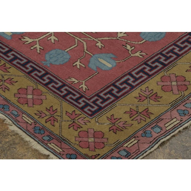 1950s Vintage Turkish Runner With Vase Vinery & Oval Medallions - Rug & Kilim For Sale - Image 5 of 9