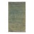 Modern Hand-Knotted Gabbeh Wool Rug – Variegated Teal & Sage Abrashed Design For Sale