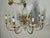 Vintage 8 Light Cut Crystal and Brass Pineapple Chandelier For Sale - Image 10 of 12