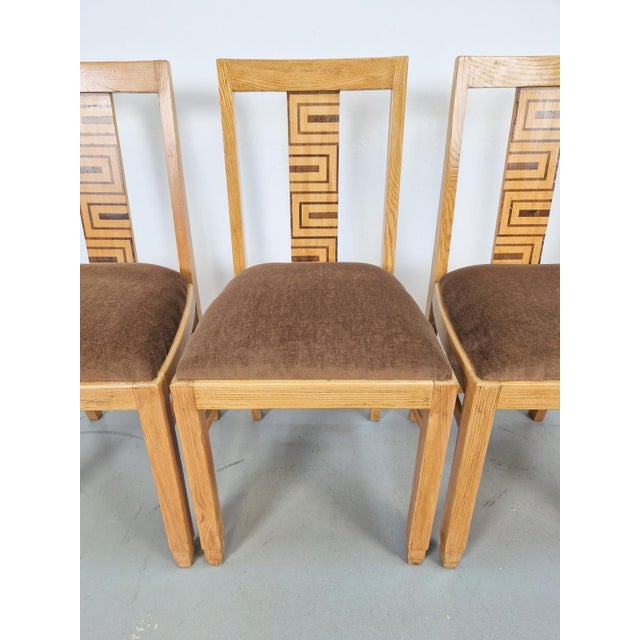 Art Deco Arts and Crafts Dining Chairs, 1930s, Set of 4 For Sale - Image 6 of 18
