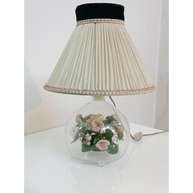 Exquisite decorative lamp by Marie-Josèphe Jacquet for Benoît-Guyot. France, 1960s. A Lyon institution founded in 1899 and...