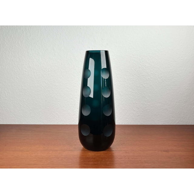 Mid-Century German Glass Vase from Karl Friedrich Glas, 1960s For Sale - Image 10 of 17