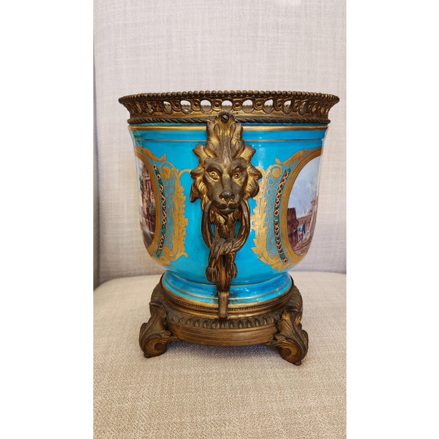 Antique Louis XVI French Porcelain Cache Pot For Sale - Image 12 of 12