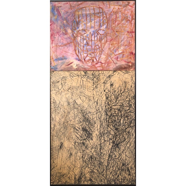 Joseph Nechvatal, Post Conceptual Digital Artist Oil Painting Screenprint Diptych Joseph Nechvatal, 1985 For Sale - Image 13 of 14