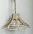 Late 20th Century Vintage Bent Washed Rattan Chandelier For Sale - Image 5 of 12