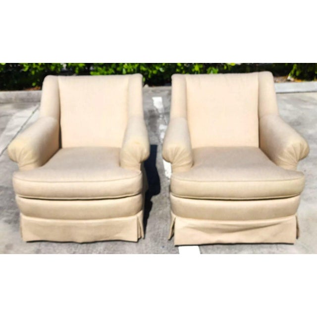 Contemporary Robb & Stucky Lounge Armchairs Pair For Sale - Image 3 of 10