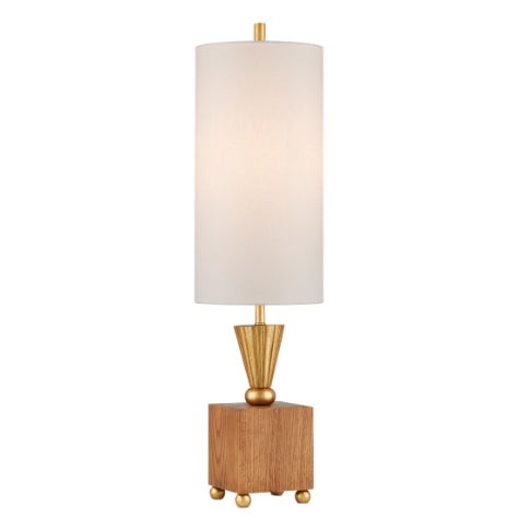 The New in Box Currey Ballyfin Table Lamp features an intricate mix of geometric shapes. The square base that sits on...