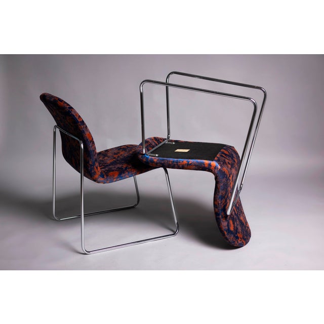Metal Mid-Century Chrome Lounge Chair, Germany, 1970s For Sale - Image 7 of 9
