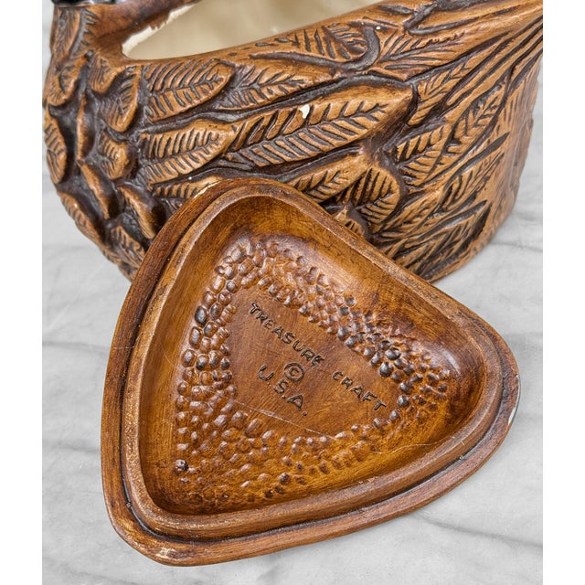 Mid-Century 12" Ceramic Duck Cookie Jar For Sale - Image 11 of 12