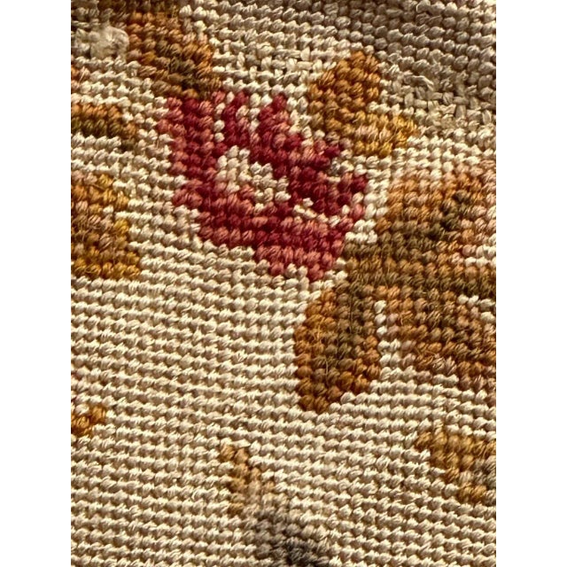 French Needlepoint Chair Cover Tapestry from Bobyrugs, 1890s For Sale - Image 9 of 12
