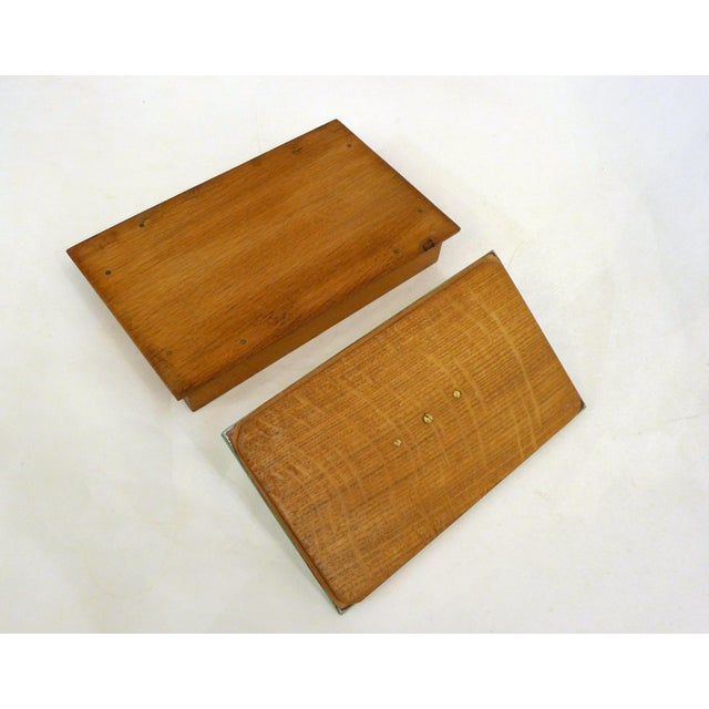 Large Art Deco Box with Ball Handles by Jacques Adnet, 1950s For Sale - Image 13 of 17