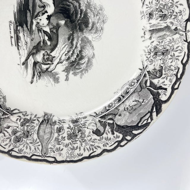 Antique U&C Plates from Sarreguemines, 1850, Set of 3 For Sale - Image 11 of 15
