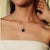 Antique Finish Black Star & Zircon Pendant With Prong Setting For Sale - Image 6 of 12