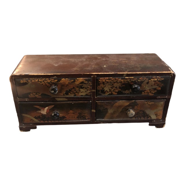 Vintage Chinoiserie Jewelry Box For Sale