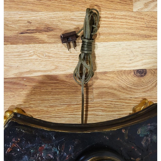 Antique English Regency Black Laquered Chinoiserie & Bronze Telescopic Lamp Table For Sale - Image 13 of 18