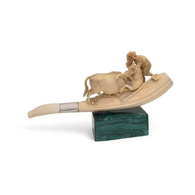 Antique Meerschaum Pipe Bullfight Scene, 1870 For Sale - Image 6 of 10