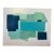 Contemporary Color Block Painting in Acrylic "Colorblock Blues#3" For Sale