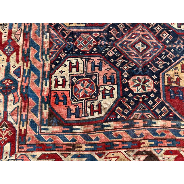 Antique Caucasian Shirvan Hand-Knotted Wool Rug - 11'2" X 5'2" For Sale - Image 6 of 14