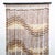 Brown Vintage Hippie Boho Door Way Wood Bead Curtain Hanging Brown Tan Room Divider For Sale - Image 8 of 10