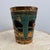 Vintage Peruvian Hammered Copper and Sand Art Wastebasket For Sale - Image 4 of 9