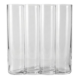 "Row" 4-Chamber Mouth-Blown Glass Vase Peter Vosding for Born in Sweden For Sale