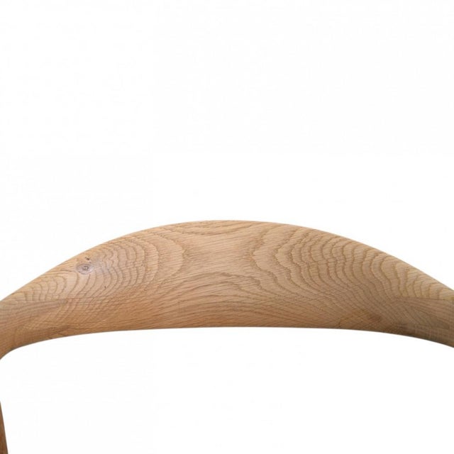 1960s Vintage JH503 The Chair in Oak and Black Leather by Hans Wegner, 1960s For Sale - Image 5 of 18