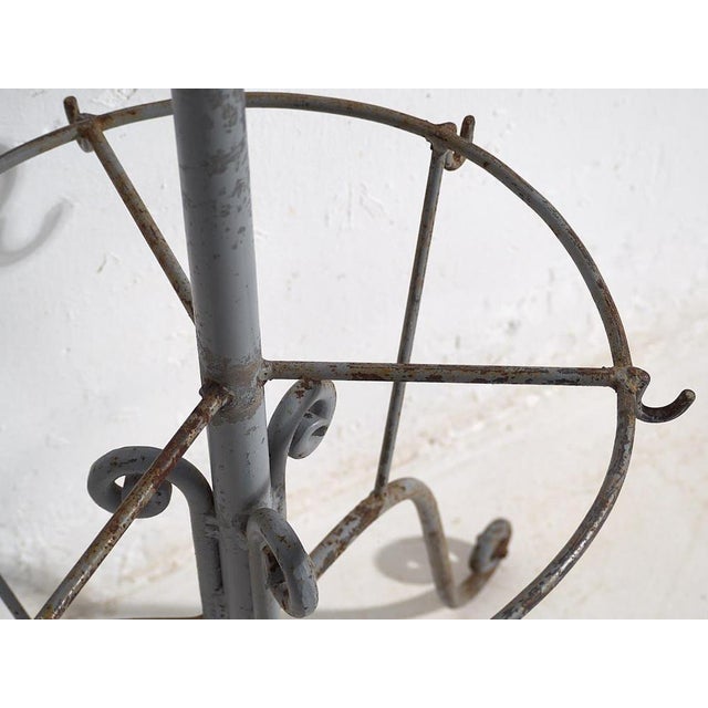 Vintage Iron Hall Coat Rack, 1920 For Sale - Image 4 of 9