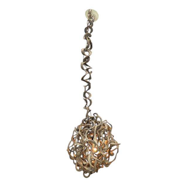 Hand-Crafted Organic Vine Root Pendant Lamp, 1980s For Sale