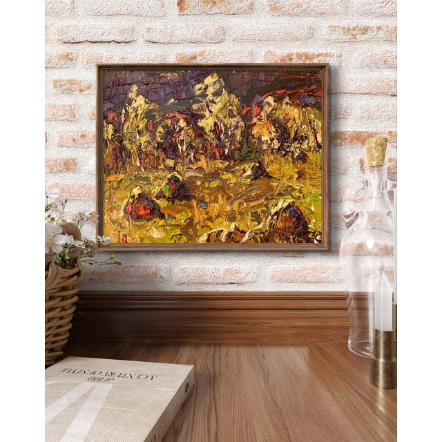Impressionist Oil Painting After Haymaking Oleksiy Ivanyuk For Sale - Image 3 of 12