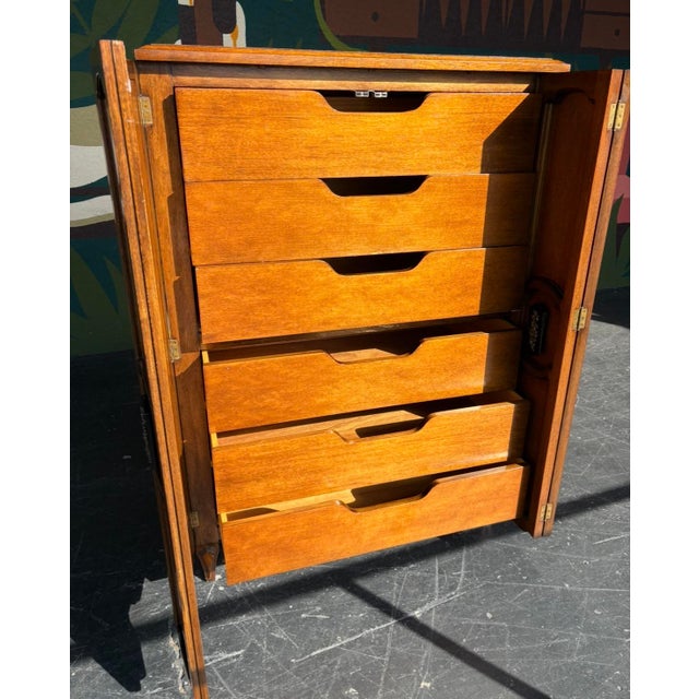 Mid Century Freed-Waran Inc Gentleman’s Chest For Sale - Image 12 of 13