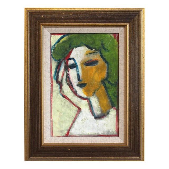 Hidden Portraits V, 1980s, Acrylic on Canvas, Framed For Sale