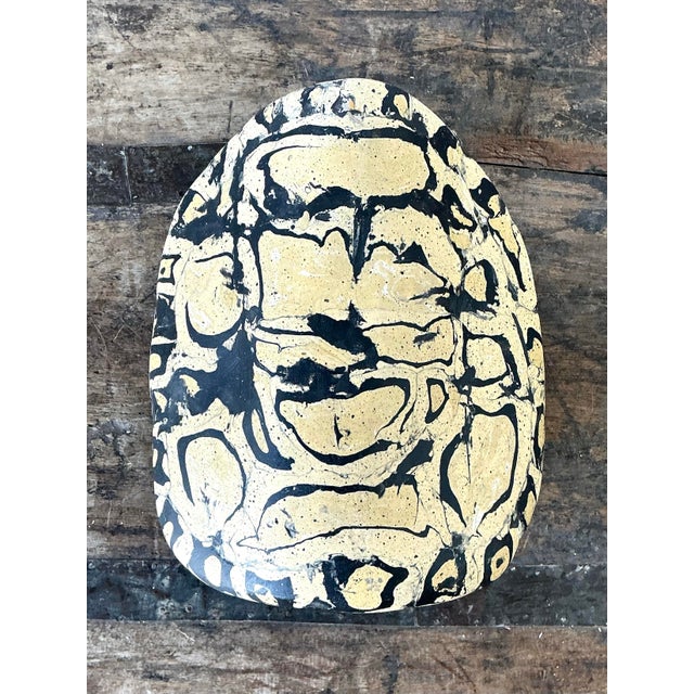 Vintage Italian Scagliola Pigmented Plaster Turtle Shell For Sale - Image 11 of 12