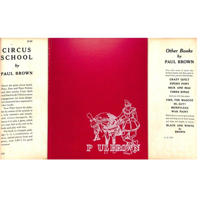 "Circus School" Book 1946 Brown, Paul For Sale - Image 4 of 11