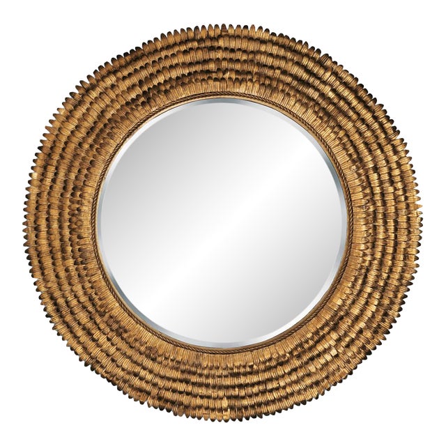 Regina Andrew Petal Mirror Small (Gold) For Sale