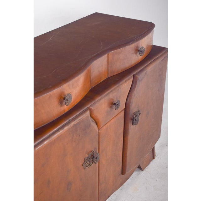 Vintage English Art Deco Sideboard, 1920 For Sale - Image 6 of 8