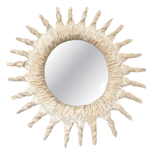 Sole Handmade Ceramic Mirror II by Renzo Maar