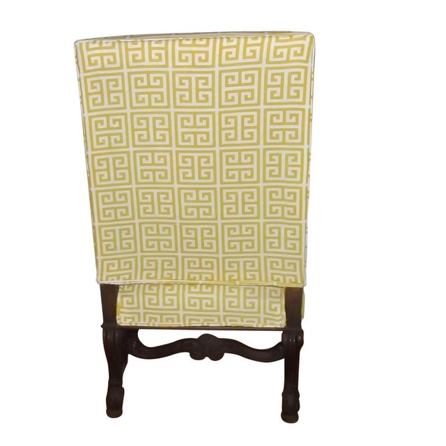 19th Century Louis XIII Style Armchair. This lovely chair has great detail and design. It features a 19th Century mahogany...