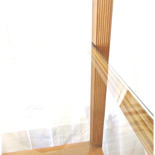 1970s Matched Pair of Pencil Reed Etageres in the Style of Gabriella Crespi For Sale - Image 12 of 13