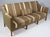 Kaare Klint sofa in green wool with white stripes. Legs of mahogany. Made by Rud Rasmussen, model 6092. This piece is...