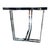Pair of Vintage Chrome Banded Steel Donald Desky Inspired End Tables For Sale - Image 4 of 6